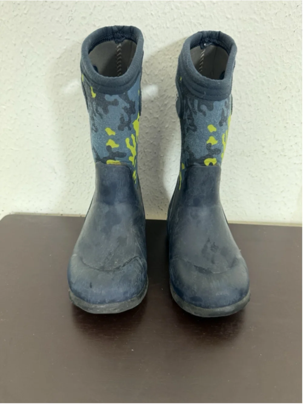 Bogs K York Neo Camo Pull On Rain Boots Waterproof Snow Little Boys Size 10